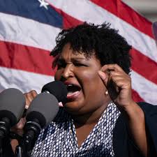 Stacey abrams addresses 2019 atlanta black pride at piedmont park. Stacey Abrams Draws Praise For Georgia As Democrats On Cusp Of Taking U S Senate