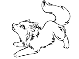 Tier malvorlagen für kinder und jugend. Baby Wolf Coloring Page Coloringbay