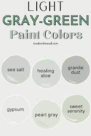 27 Super Fresh Gray Green Paint Colors