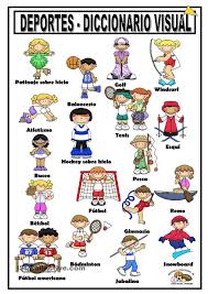 Deportes Deportes En Ingles Deportes De Ninos Crucigrama Para Ninos