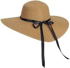 Straw Hats For Women Brim Sun Caps For Girls Bucket Hat With Bowknot At Amazon Women S Clothing Store Straw Hat Hats Brim