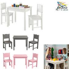 kids table and 2 chairs set wooden