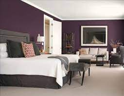Try mixing in other jewel tones like sapphire blue, turquoise, and ruby red to balance the vibrant violet elements. Purple And Grey Bedroom Color Scheme Bedroom Color Schemes Blue Bedroom Design Master Bedroom Colors