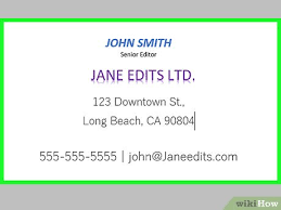 Click create to open the template, and then enter the information you want on the business card (such as name, title, and contact information). How To Make Business Cards In Microsoft Word With Pictures