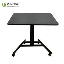 The most common feature for coffee tables is adjustable height. Single Leg Adjustable Height Desk Standing Movable Coffee Table Desk China Electric Table Single Leg Standing Desk Made In China Com
