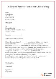 Sample Character Reference Letter For Court Child Custody Best Letter Template Child Custody Reference Letter Sample Character Reference Letter