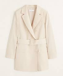 Mango Belted Blazer Structure Blazer Blazers For Women Fashion