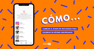 Gráfico vectorial de iconos instagram: Como Cambiar El Icono De Instagram Para Celebrar Su Decimo Aniversario Brandme