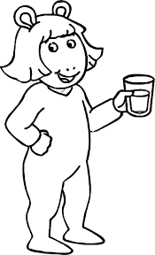 Nice Arthur Dw Read Pajamas Glass Of Water Coloring Page Coloring Pages Flower Coloring Pages Coloring Pages For Boys