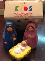 Vintage Avon Kids Nativity Set My First Christmas Holy Family New In Orig Box Vintage Avon Avon Collectibles Avon