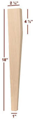 In your living room, on your veranda or in a luxurious tiptoe wanted to offer tapered legs for all interiors, to enhance the beauty of your table and give style and personality to your interior. Two Sided Taper Coffee Table Leg Timber Wolf Forest Products