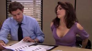 Mauve Sweater With Shoulder Cut Outs Of Donna Newton Amy Pietz In The Office S06e23 Spotern