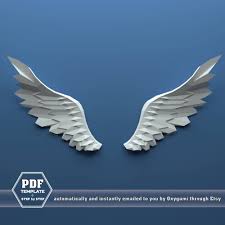 Flugel Papercraft Papier Engel Flugel Pegasus Flugel Tun Sie Es Selbst Pdf Papercraft Muster Karton Modell Vogelliebhaber Challenging Modell Papierskulpturen Papier Handwerk Und Flugel
