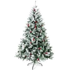Other decorations for your miniature christmas tree. China Artificial Christmas Tree Paint White Decorated With Pine Cones And Red Berries Unlit China Christmas Snow Flocked Tree Price