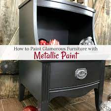 As a matter of fact, i've transformed a few furniture pieces with a little gold paint. How To Paint Glamorous Furniture With Metallic Furniture Paint