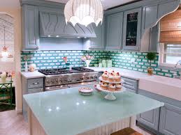 glass kitchen countertops: pictures