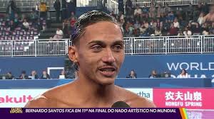 Bernardo Santos fica em 11ª na final do nado artístico no mundial