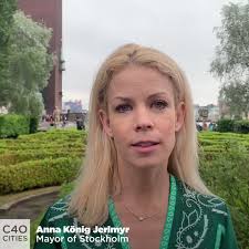 She is a member of the moderate party. C40 Cities On Twitter Mayor Anna Konig Jerlmyr Of Stockholmsstad Is Taking Action To Promote A Healthy And Sustainable Diet In Her City Thefuturewewant Https T Co Tikocehhyu