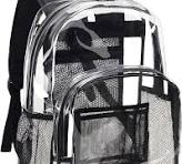 Vorspack Clear Backpack Heavy Duty PVC Transparent Backpack with Reinforced  Strap Stitches & Large Capacity for College Workplace Security - Black