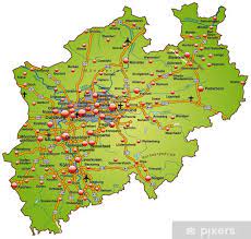 Wir wollen die stärken unseres landes und das engagement seiner bürger nutzen, um das leben für alle noch besser zu machen. Poster Landkarte Von Nordrhein Westfalen Pixers Wir Leben Um Zu Verandern
