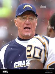 Oct 15, 2006; San Francisco, CA, USA; Chargers head coach MARTY  SCHOTTENHEIMER talks to player #20 Marlon McCree in the 3rd period during  their football game against the 49ers in San Francisco,