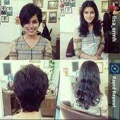 Image Result For Short Hair Girl In Saree