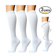 Compression Socks 3 Pairs For Women Amp Men Best Compression Stockings For Running 15 20mmhg See The Photo Compression Clothing Compression Socks Women