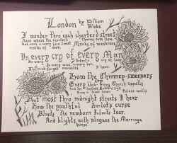 London By William Blake Handwritten Poem With Sunflowers By Thebooktreehouse On Etsy William Blake Hand Sketch Poetry Books