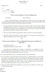For instance, you may be given a citation, a penalty fee, or a new financial obligation. Gstr 3a Notice