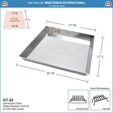 The large chimney directs smoke and ash upward and away from your eyes and nose. Minuteman International Ash Pan For 18 Fireplace Grates Gt 18 Fireplaces Stoves Accessories Home Kitchen Waterfordcounseling Com
