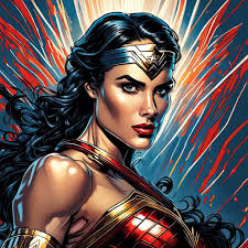 Jordana Brewster wonder woman art portrait