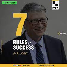 Rules Of Success By Bill Gates Krv Guru Digital Marketing Agency Digital Marketing Marketing Agency