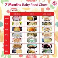 7 Months Food Chart For Babies 7 Months Baby Food Baby
