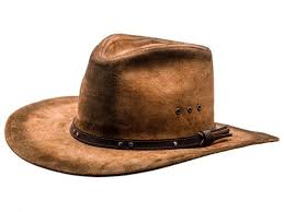 Buckaroo Real Leather Cowboy Hat Western Old West Cattleman Rancher Leather Cowboy Hats Cowboy Hats Leather Hats
