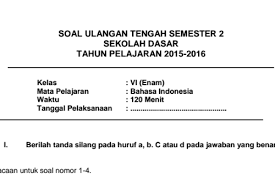 Check spelling or type a new query. Download Soal Uts Kelas 6 Semester 2