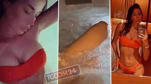 Per Aida Yespica idromassaggio in diretta social 