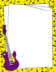 Guitar Border Clip Art Page Border And Vector Graphics Music Border Borders For Paper Clip Art Borders