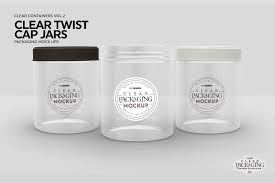 Clear Food Jars Packaging Mockup Jar Packaging Packaging Mockup Food Jar