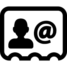 Icons for slides & docs+2.5 million of free customizable icons for your slides, docs and sheets. Card Businessman Card Icons Contact Cards Data Business Business Card Email Icon