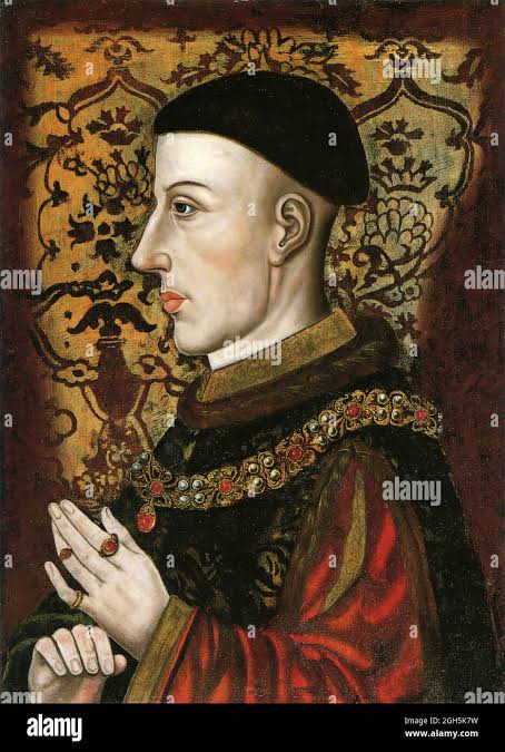 A portrait of King Henry V who was King of England from 1413 until 1422  Stock Photo - Alamy