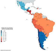 Percentage Of People Who Say Drinking Alcohol Is Morally Wrong In Latin America Oc 3268x2988 Mapporn Infographic Map Map Amazing Maps