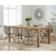 Dsw Style Plastic Dining Chair Warm Grey Eames Dining Dining Table Chairs Solid Oak Dining Table