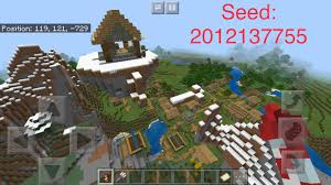 When you create a world in minecraft, you have the option to enter a seed value to be used by the world generator to create your world. Minecraft Bedrock Double Abandoned Village Seed This One Has A Floating House Both Close To Spawn Other Village Coordinates In The Comments Minecraftseeds