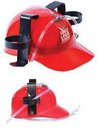Beer Hat For The Drinker With Their Hands Full With A Can Holder On Each Side The Two Beverages Are Connected Both Bei Beer Holders Drinking Beer Beer Theme
