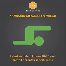 Mendengarkan namanya sahaja sudah gerun. Viral Johor Senaman Menaikkan Rahim Selamat Mencuba Facebook
