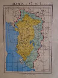 Shqipnia Albania E Vertete Historical Maps Albania Vintage World Maps