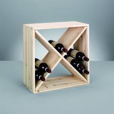 Zeller 13170 Croix Casier A Vin En Bois Naturel 52 X 25 X 52 Cm Amazon Fr Cuisine Maison Etageres A Bouteilles De Vin Casier Vin Bois Naturel