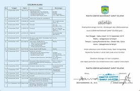 Susunan Acara Gebyar Masyarakat Garut Selatan Pengacara Tanggal Aplikasi