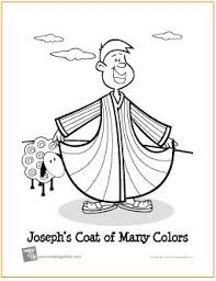 A coat of many colors. Joseph S Coat Of Many Colors Free Printable Coloring Page Bible Coloring Pages Bible Coloring Free Coloring Pages