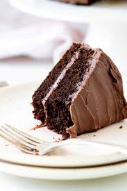 It only takes a few minutes to prepare the batter. Double Chocolate Layer Cake Vintage Kitchen